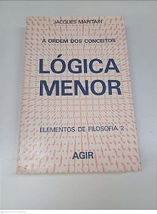 Livro a Ordem dos Conceitos - Lógica Menor Autor Maritain, Jacques (1972) [usado]