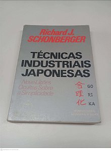 Livro Tecnicas Industriais Japonesas Autor Schonberger, Richard J. [usado]