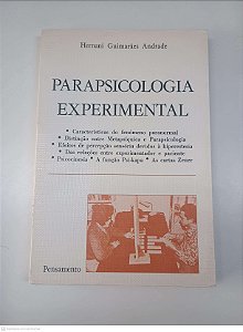 Livro Parapsicologia Experimental Autor Andrade, Hernani Guimarães [usado]