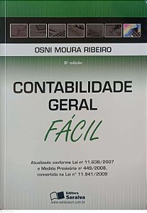 Livro Contabilidade Geral Fácil Autor Ribeiro, Osni Moura (2012) [usado]