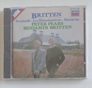 Cd Britten [importado] Interprete Peter Pears e Benjamin Britten [novo]