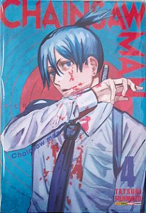 Gibi Chainsaw Man #4 Autor Tatsuki Fujimoto (2021) [seminovo]
