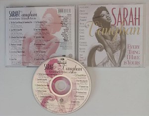 Cd Everything I Have Is Yours Interprete Sarah Vaughan (2000) [seminovo]