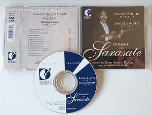 Cd Homage To Sarasate [importado] Interprete Rachel Barton & Samuel Sanders (1994) [seminovo]