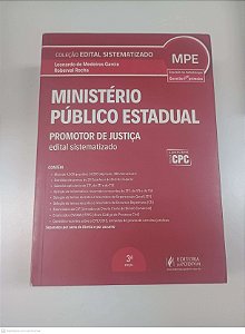 Livro Mistério Publico Estadual - Promotor de Justiça Autor Garcia, Leonardo de Medeiros (2017) [usado]