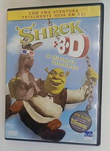 Dvd Shrek 1 + 3d a História Continua Editora (2004) [usado]