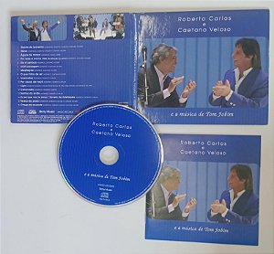 Cd Música de Tom Jobim Interprete Roberto Carlos e Caetano Veloso [seminovo]