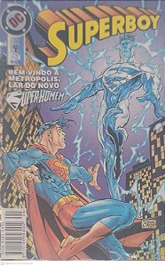 Gibi Superboy Nº 24: Bem-vindo a Metrópolis, Lar do Novo Super-homem Autor Cruz, Roger (1998) [seminovo]