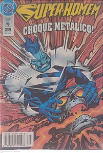 Gibi Super-homem Choque Metálico Nº 25 Autor Bogdanove, Jon (1998) [seminovo]
