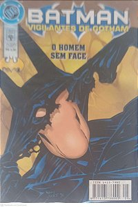 Gibi Batman Vigilantes de Gotham Nº 25: o Homem sem Face Autor Jones, Kelley (1998) [seminovo]