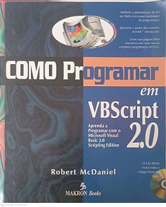 Livro Como Programar em Vbscript 2.0 Autor Mcdaniel, Robert (1998) [usado]