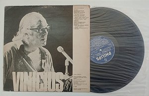 Disco de Vinil Lp 1981 / Vinicius e Drummond Interprete Vinicius de Moraes e Carlos Drummond (1981) [usado]