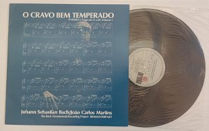 Disco de Vinil Bach - Cravo bem Temperado 1 / Lp 1981 Interprete João Carlos Martins (1981) [usado]