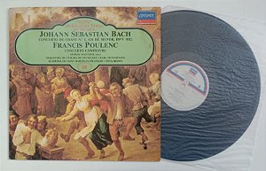 Disco de Vinil Bach / Poulenc - Concertos / Lp Interprete Orquestras [usado]