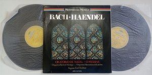 Disco de Vinil Bach / Haendel - Mestres da Música / Lp Duplo Interprete Orquestras (1980) [usado]