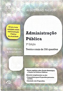 Livro Administração Publica: Teoria e Mais de 700 Questões Autor Paludo, Augustinho (2013) [usado]
