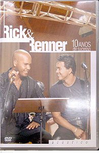 Dvd Rick & Renner - 10 Anos de Sucesso (acústico) Editora (2003) [usado]