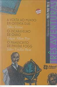 Livro Tres Aventuras Autor Verne, Julio / Poe, Edgar Allan e Julio Emilio Braz (2009) [usado]