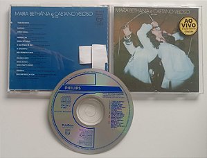 Cd ao Vivo Interprete Maria Bethânia e Caetano Veloso (1989) [usado]
