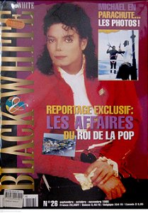 Revista Black & White #26 - Reportage Exclusif: Les Affaires Du Roi de La Pop Autor (1998) [usado]