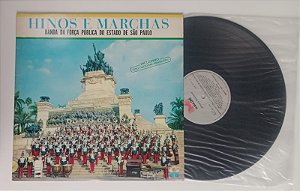 Disco de Vinil Hinos e Marchas Interprete Banda da Força Pública (sp) (1975) [usado]