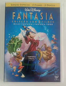 Dvd Fantasia (disney) 2 Filmes Editora (2010) [usado]