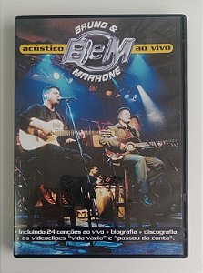 Dvd Bruno e Marrone / Acústico Editora (2003) [usado]