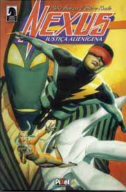 Gibi Nexus - Justiça Alienígena (encadernado) Autor Mike Baron e Steve Rude (2006) [usado]