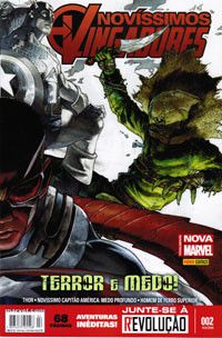 Gibi Novíssimos Vingadores Nº 02 - Totalmente Nova Marvel Autor Terror e Medo! (2016) [usado]