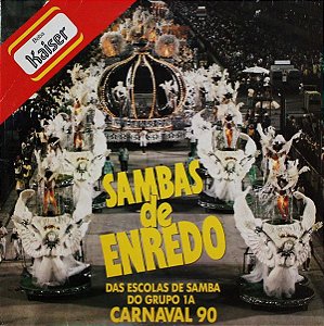 Disco de Vinil Sambas de Enredo das Escolas de Samba do Grupo 1a - Carnaval 90 Interprete Varios (1989) [usado]