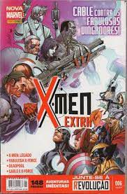 Gibi X-men Extra Nº 06 - Nova Marvel Autor Cable contra os Fabulosos Vingadores! (2014) [usado]