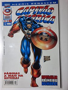 Gibi Capitão América #1 - Heróis Renascem Autor (1998) [usado]