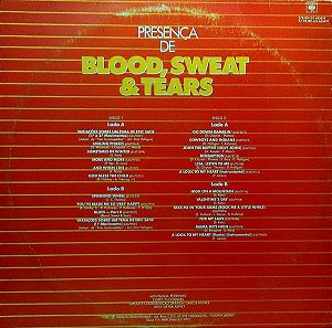 Disco de Vinil Blood, Sweat And Tears - Presença de Interprete Blood, Sweat And Tears (1988) [usado]