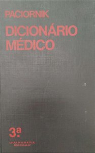 Livro Dicionário Médico Autor Paciornik, Rodolpho (1978) [usado]
