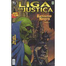 Gibi Liga da Justiça - Batismo Negro Autor Mini-série Completa em 2 Edições (2002) [usado]
