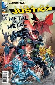 Gibi Liga da Justiça Nº 29 - Novos 52 Autor Metal contra Metal (2014) [usado]