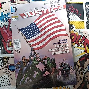 Gibi Liga da Justiça Nº 17 - Novos 52 Autor Estréia Espetacular: Liga da Justiça da América (2013) [usado]