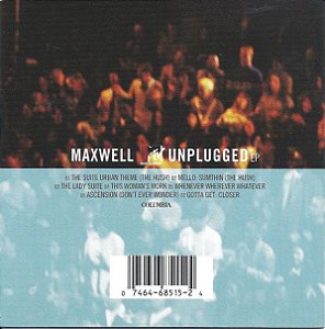 Cd Maxwell - Mtv Unplugged Ep Interprete Maxwell (1997) [usado]