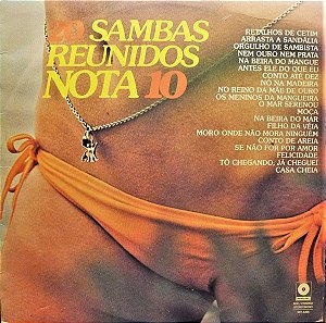 Disco de Vinil 20 Sambas Reunidos Nota 10 Interprete Varios (1977) [usado]