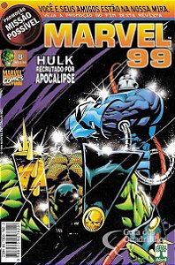 Gibi Marvel 99 Nº 08 - Formatinho Autor Hulk Recrutado por Apocalipse! (1999) [usado]