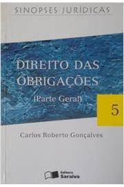 Livro Direito das Obrigações( Parte Geral) 5 Autor Gonçalves, Carlos Roberto (2002) [usado]