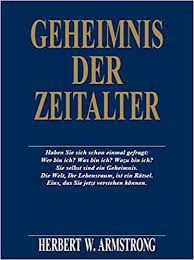 Livro Geheimnis Der Zeitalter Autor Armstrong, Herbert W. (1987) [usado]