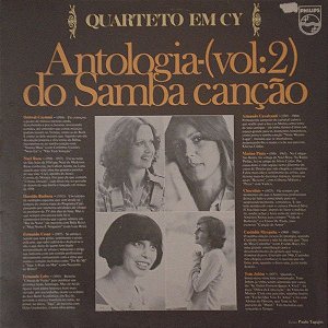 Disco de Vinil Quartero em Cy Antologia do Samba Cancao Vol 2 Interprete Quarteto em Cy (1976) [usado]