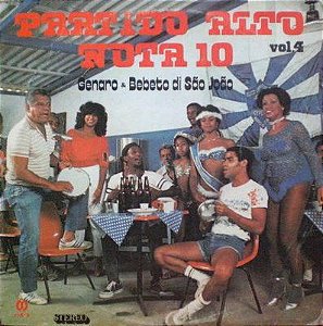 Disco de Vinil Partido Alto Nota 10 Interprete Genaro e Bebeto Di Sao Joao (1983) [usado]