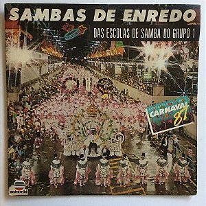 Disco de Vinil Sambas de Enredo das Escolas de Samba do Grupo 1 Interprete Varios (1986) [usado]