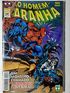 Gibi Homem Aranha Nº 187 - Formatinho Autor um Monstro Chamado Morbius (1999) [usado]