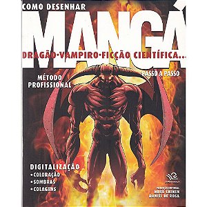 Revista Como Desenhar Mangá Dragão Vampiro Autor Nobu Chinen, Daniel de Rosa [usado]