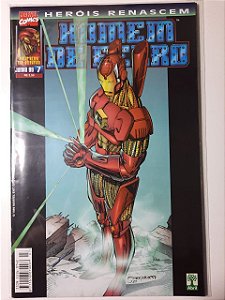 Gibi Homem de Ferro Nº 07 - Herois Renascem Autor Abril (1999) [usado]
