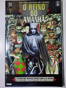 Gibi o Reino do Amanhã - Mini-série 4 Edições Autor o Futuro dos Maiores Super-heróis do Mundo (1997) [usado]