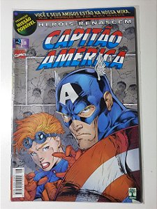 Gibi Capitão América Nº 8 - Herois Renascem Autor Abril (1999) [usado]